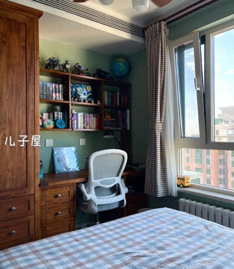 北京90㎡美式复古家，中年女主的装修实力惊艳三口之家