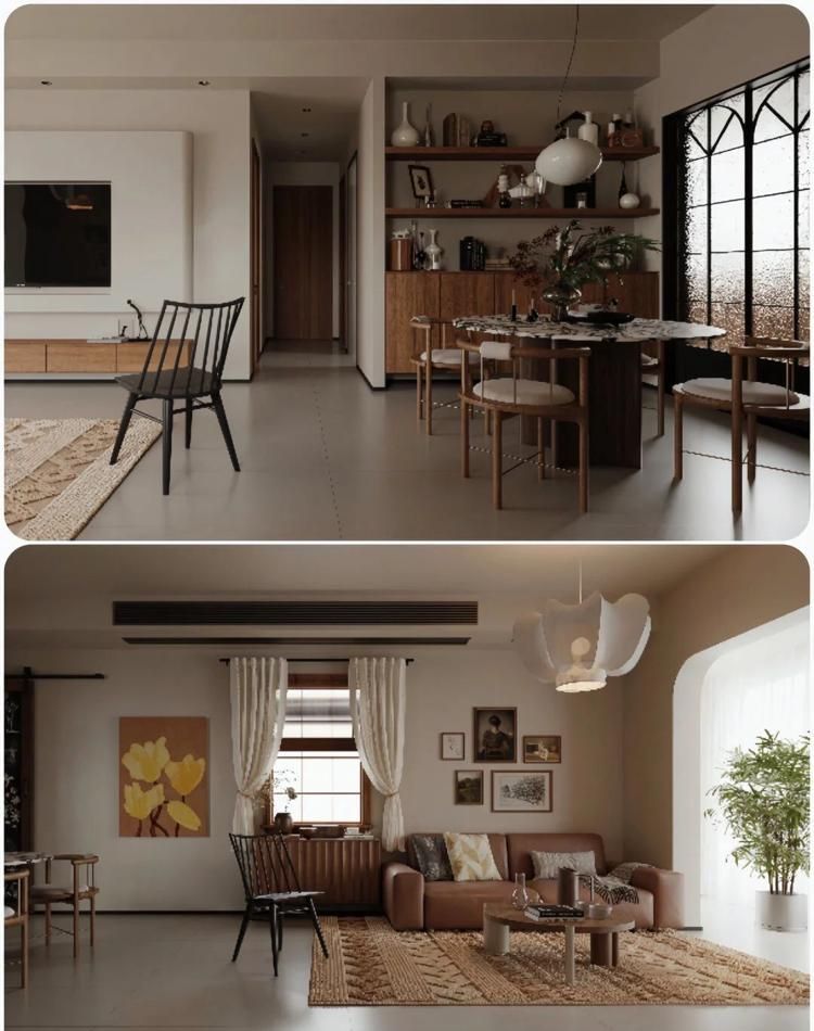 “佛系”装的98㎡中古侘寂风，我妈看了都夸品味好 - 家居知识