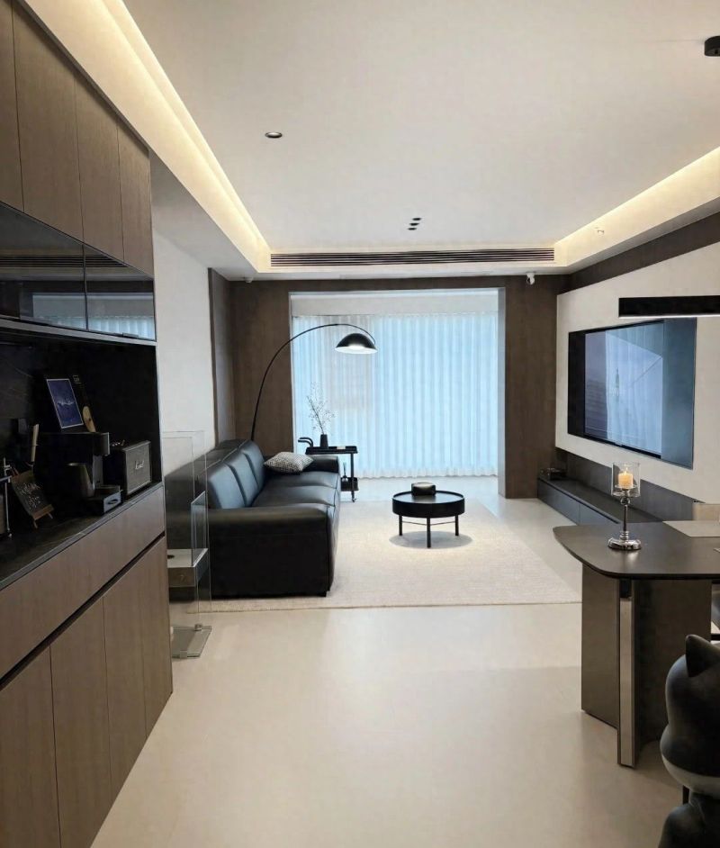 我天啊！90㎡意式极简新家，不小心装成了大平层豪宅，太高级了！ - 家居知识