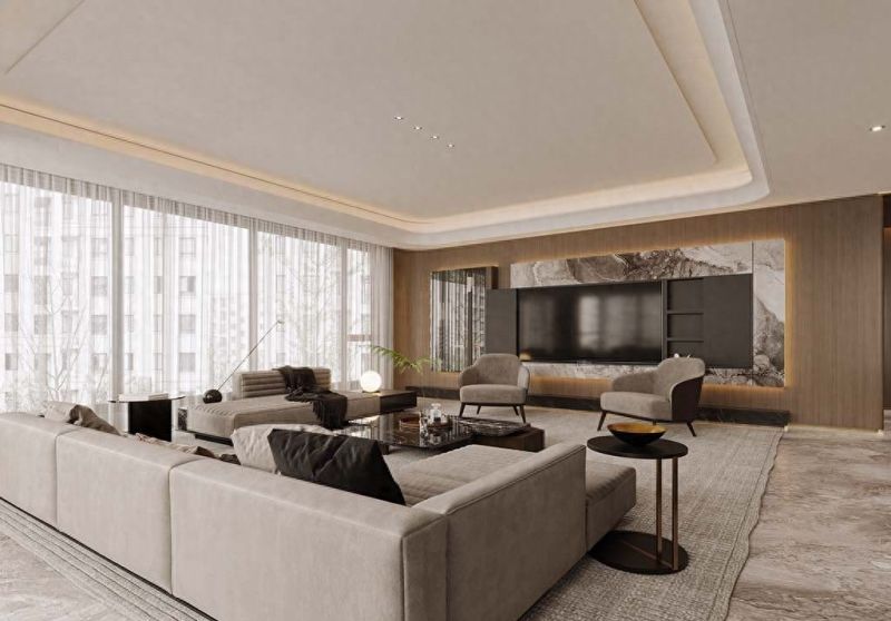 253㎡意式轻奢装修|优雅是底色，奢华藏在肌理里 - 家居知识