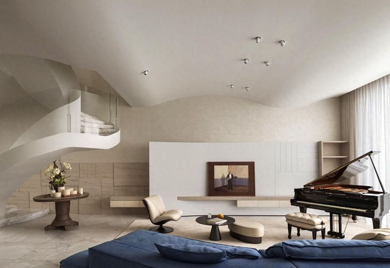 320㎡意式静奢大宅惊艳亮相！设计师独家揭秘天鹅绒灵感墙面艺术