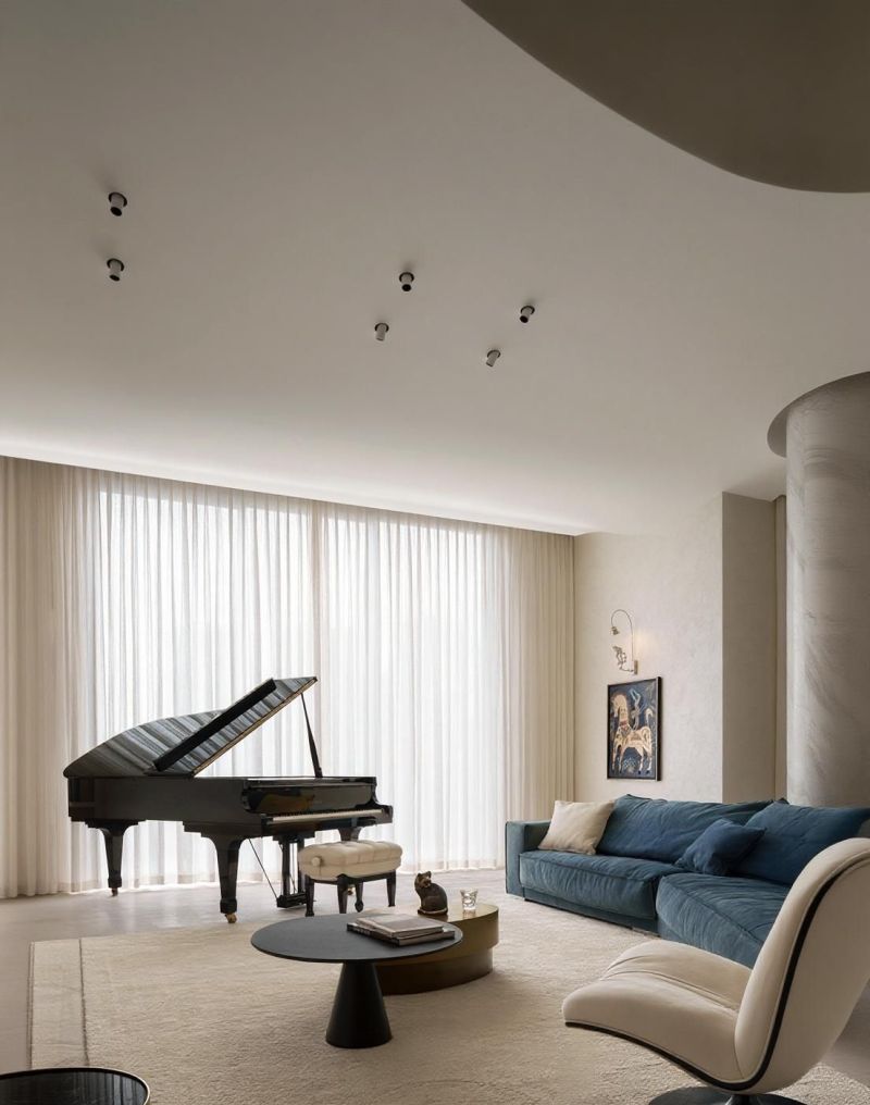 320㎡意式静奢大宅火了！设计师私藏墙面艺术，灵感源自天鹅绒 - 家居知识