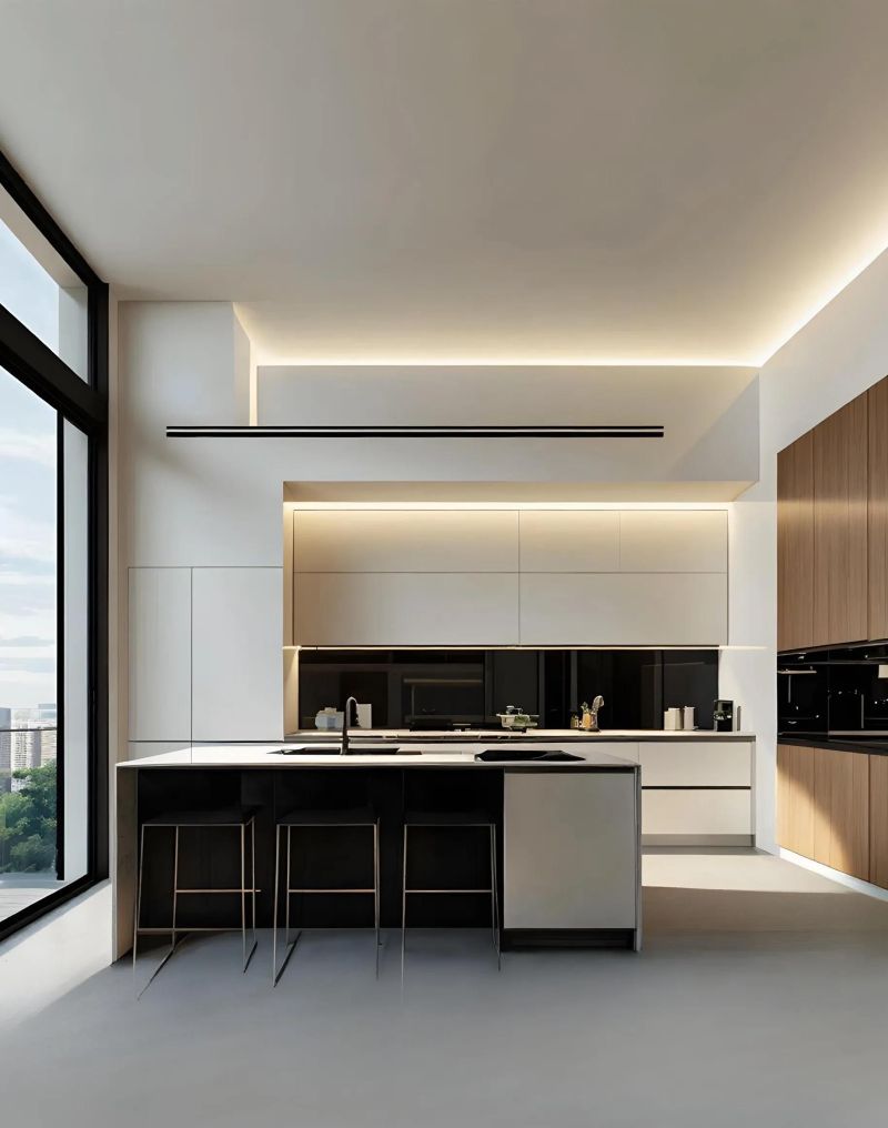 意式极简风，268平这孤形衣帽间太实用了 - 家居知识