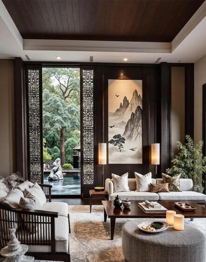 一夫妇的新中式客厅装法太高明而走红，简洁又耐看，网友：有品位 - 家居知识