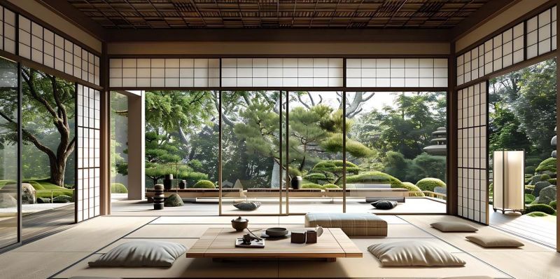 日式风格美图。和风装修以简约、与自然和谐统一为核心 - 家居知识