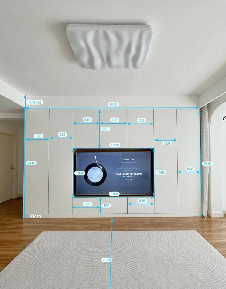 河南一人家客厅设计惊艳,电视柜布局堪称教科书级别 河南发现一户人家,光一个客厅那么高级,把电视柜做的堪比教科书 - 家居知识