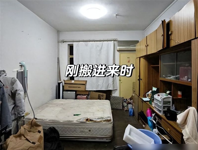 北京姑娘的大卧室装修火了：将脏旧破败的屋子，变成慵懒原木小窝 - 家居知识