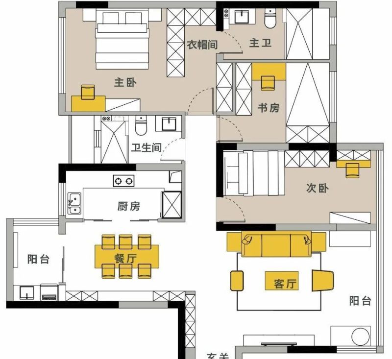 126㎡美式风格家居,慵懒舒适与精致格调的完美融合 126㎡美式风格,舒适慵懒又不失精致! - 家居知识