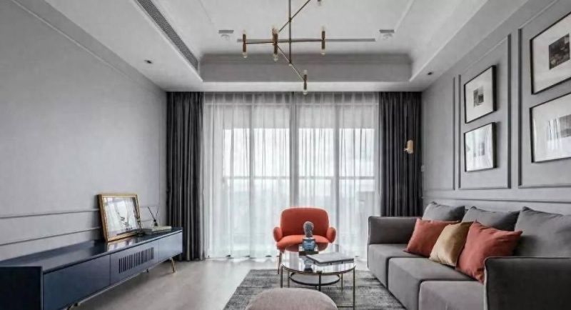 125㎡高级灰简约美式风新房，大气优雅超吸睛