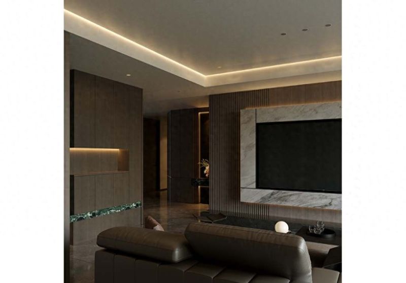 185㎡意式轻奢装修，深灰与棕咖碰撞，打造极致高级感