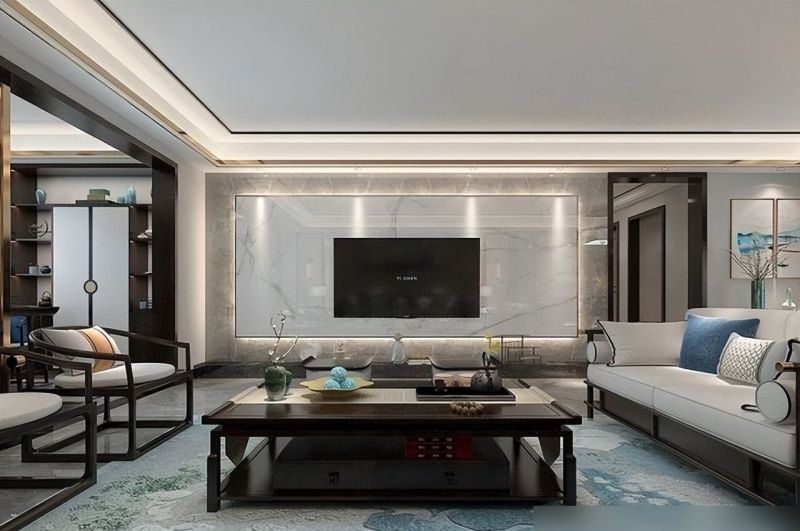 175㎡新中式客厅,大气与韵味的完美融合 175平米的新中式风格,看到客厅后,被深深吸引,大气和韵味并存 - 家居知识