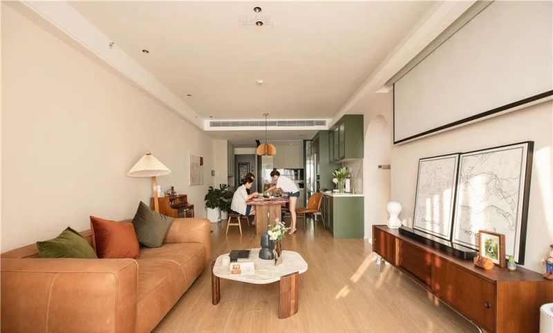 107㎡现代复古风案例：粉咖撞色 + 简洁硬装，装出优雅有层次的家 - 家居知识