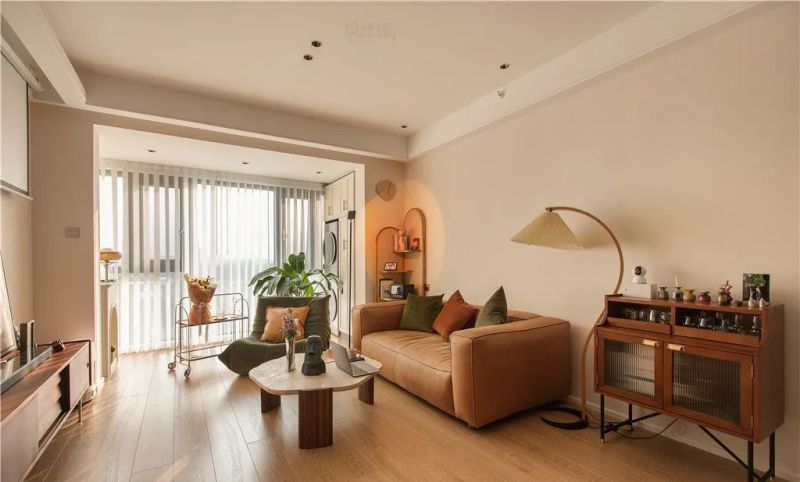 107㎡现代复古风案例：粉咖撞色 + 简洁硬装，装出优雅有层次的家 - 家居知识