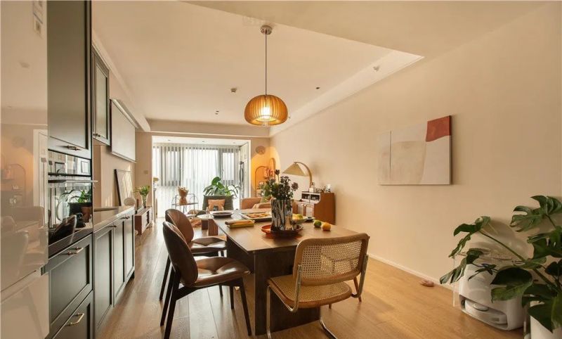 107㎡现代复古风案例：粉咖撞色 + 简洁硬装，装出优雅有层次的家 - 家居知识