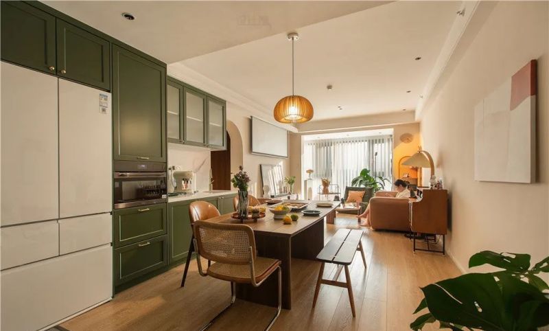 107㎡现代复古风案例：粉咖撞色 + 简洁硬装，装出优雅有层次的家 - 家居知识