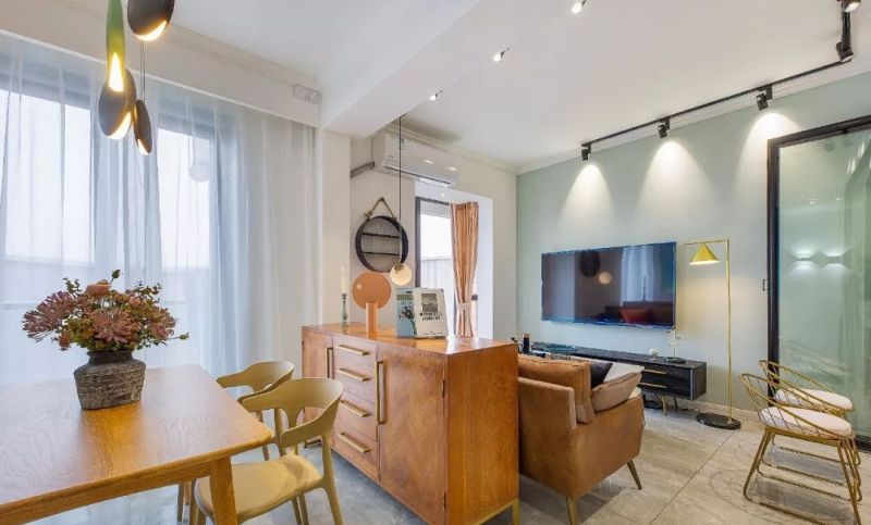 89㎡现代美式：拆墙扩容 + 金属撞色，装出业主心仪的浓郁质感家 - 家居知识