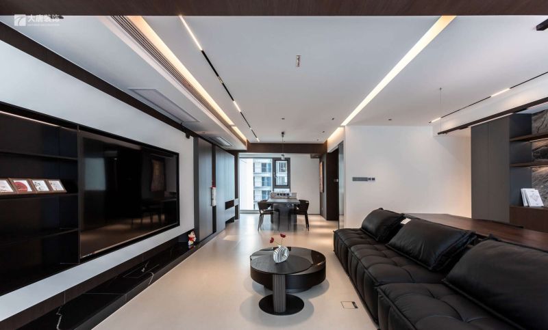 株洲装修设计：130㎡现代风格实景，黑白灰的神秘 - 家居知识