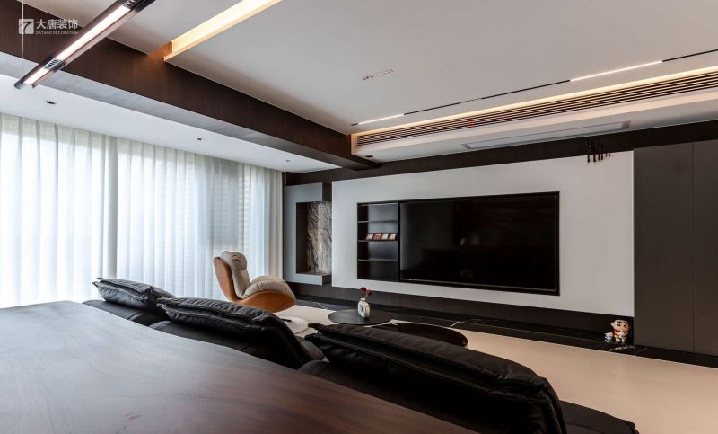 株洲装修设计：130㎡现代风格实景，黑白灰的神秘 - 家居知识