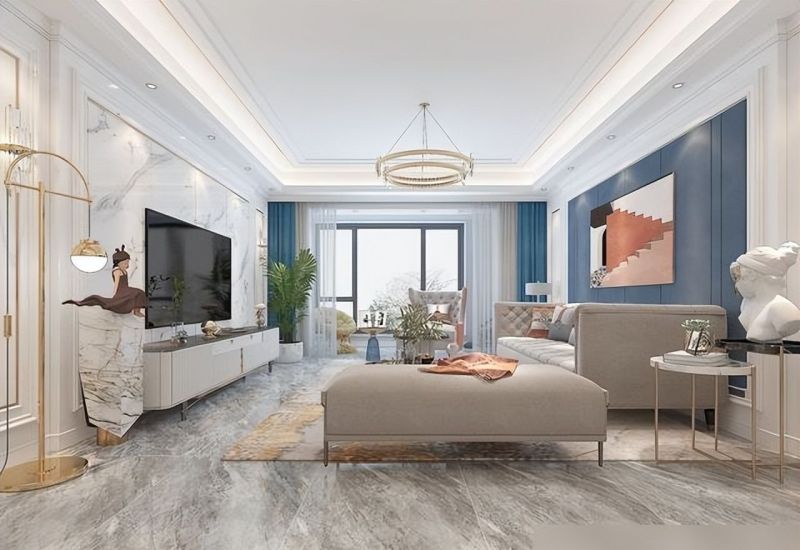 162㎡美式轻奢装修设计，温馨感十足，还很前卫，客厅感觉很惊艳 - 家居知识