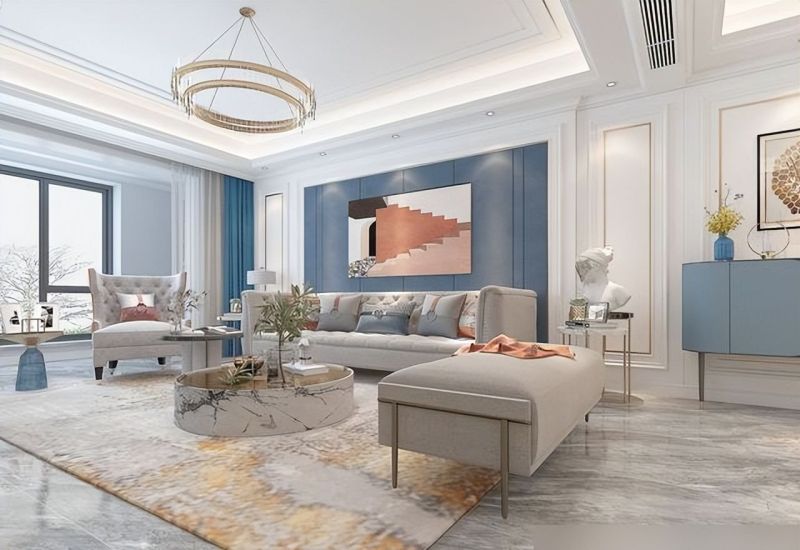 162㎡美式轻奢装修设计，温馨感十足，还很前卫，客厅感觉很惊艳 - 家居知识