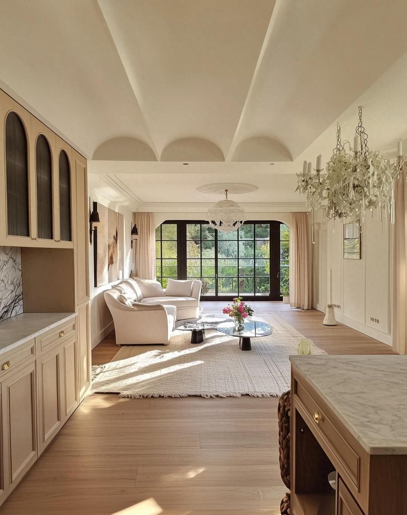 低饱和度轻法式风！波浪天花板把家变浪漫～ - 家居知识