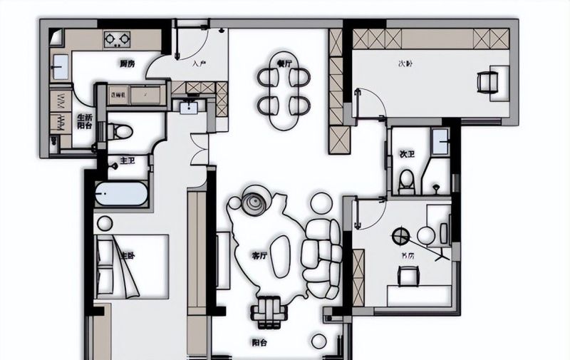 106㎡复古轻法式，让生活取悦自己，让家仪式感满满！ - 家居知识