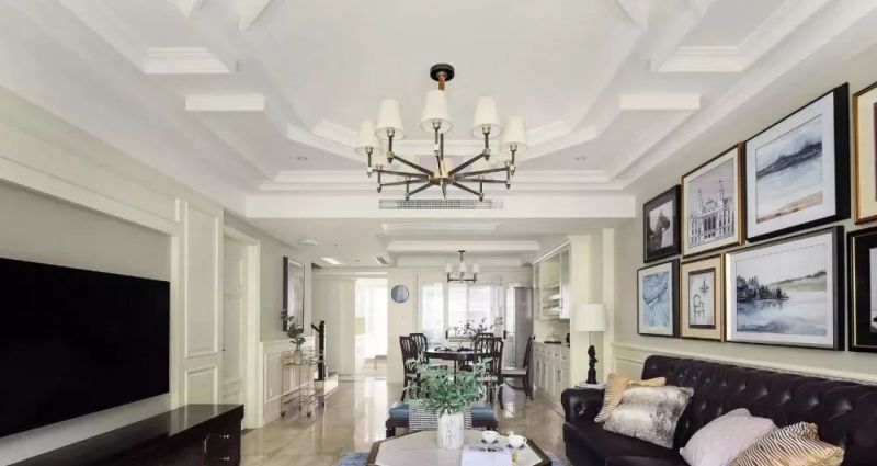 156㎡美式风大户型：奶白主调撞深色家具，装出优雅沉稳的温馨家 - 家居知识