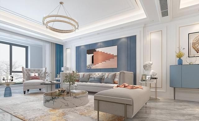 162㎡美式轻奢装修设计，温馨感十足，还很前卫，客厅感觉很惊艳 - 家居知识