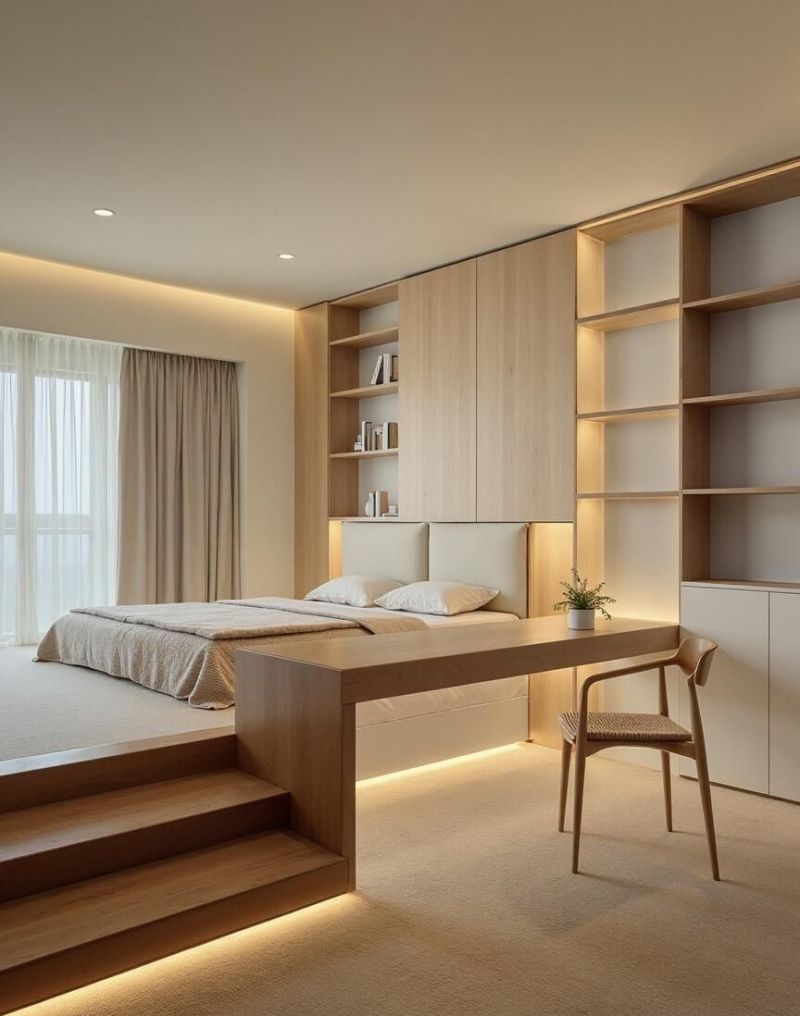 6㎡次卧爆改中古风书房!通透设计美到让人反复心动 借次卧6㎡造书房!中古家通透惊艳我800遍尝到甜头了! - 家居知识