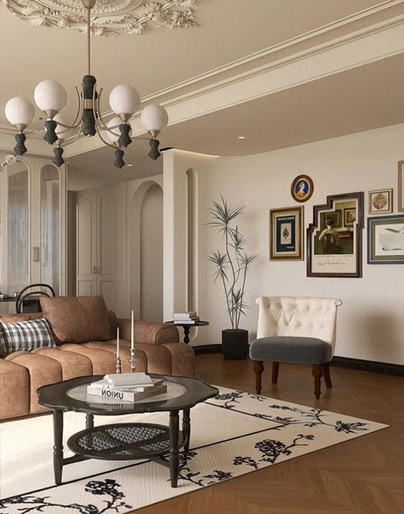 136m²法式中古风小家，浪漫与复古的完美邂逅