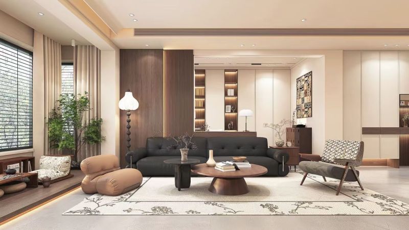 现代中古风家装效果图：复古与现代交织，营造雅致生活空间 - 家居知识