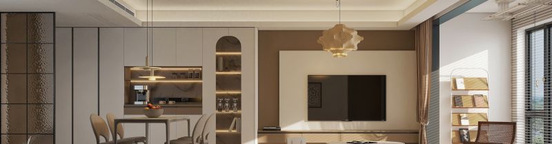 全屋定制里的 “卷王”！一体式餐边柜，把实用和颜值玩出花 - 家居知识