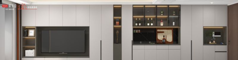 全屋定制里的 “卷王”！一体式餐边柜，把实用和颜值玩出花 - 家居知识