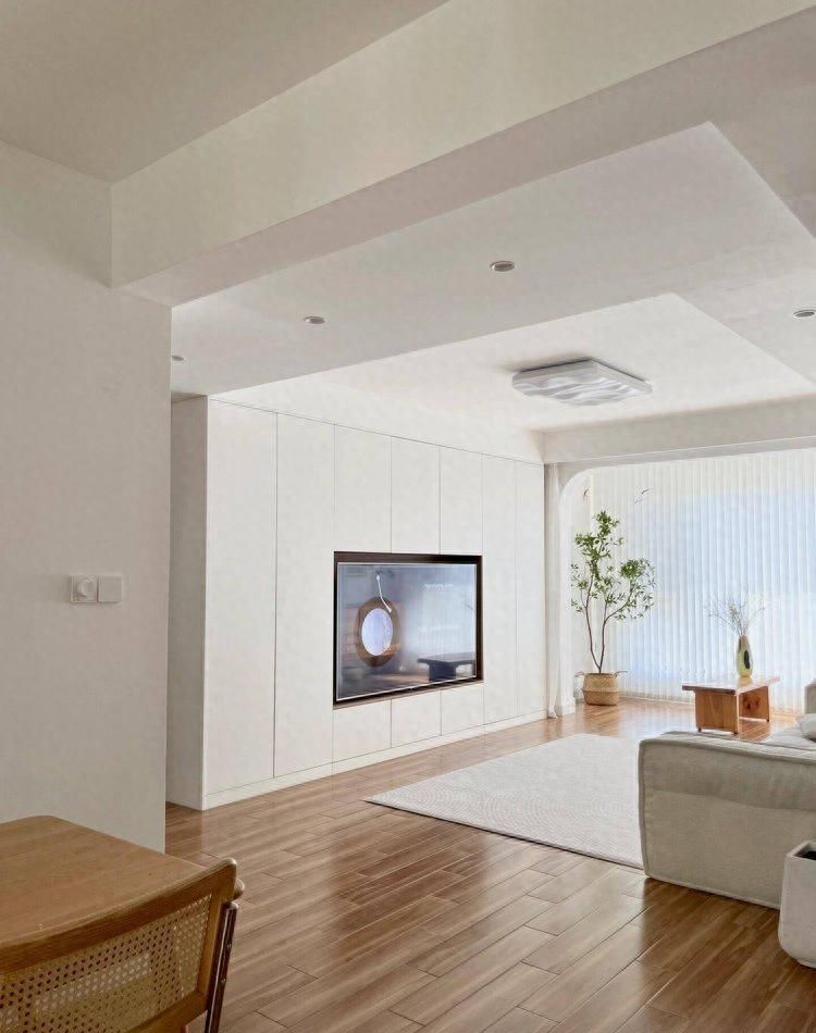 河南一户人家客厅设计惊艳，电视柜布局堪称教科书级别