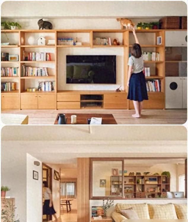 85㎡日式原木风小屋，书香与猫语的治愈日常
