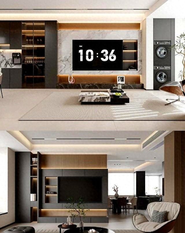 10套意式极简电视柜设计，打造高级感客厅