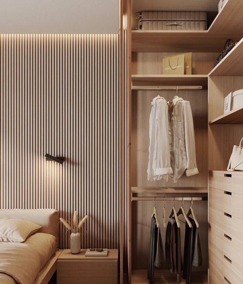 4m²迷你衣帽间,小空间也能幸福感爆棚! 床旁拥有个这样的4m²衣帽间,幸福感拉满,谁懂啊! - 家居知识