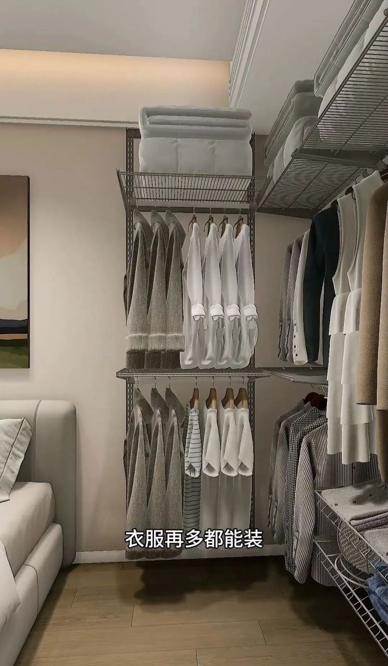 小卧室挤出3㎡的衣帽间，太实用了！ - 家居知识