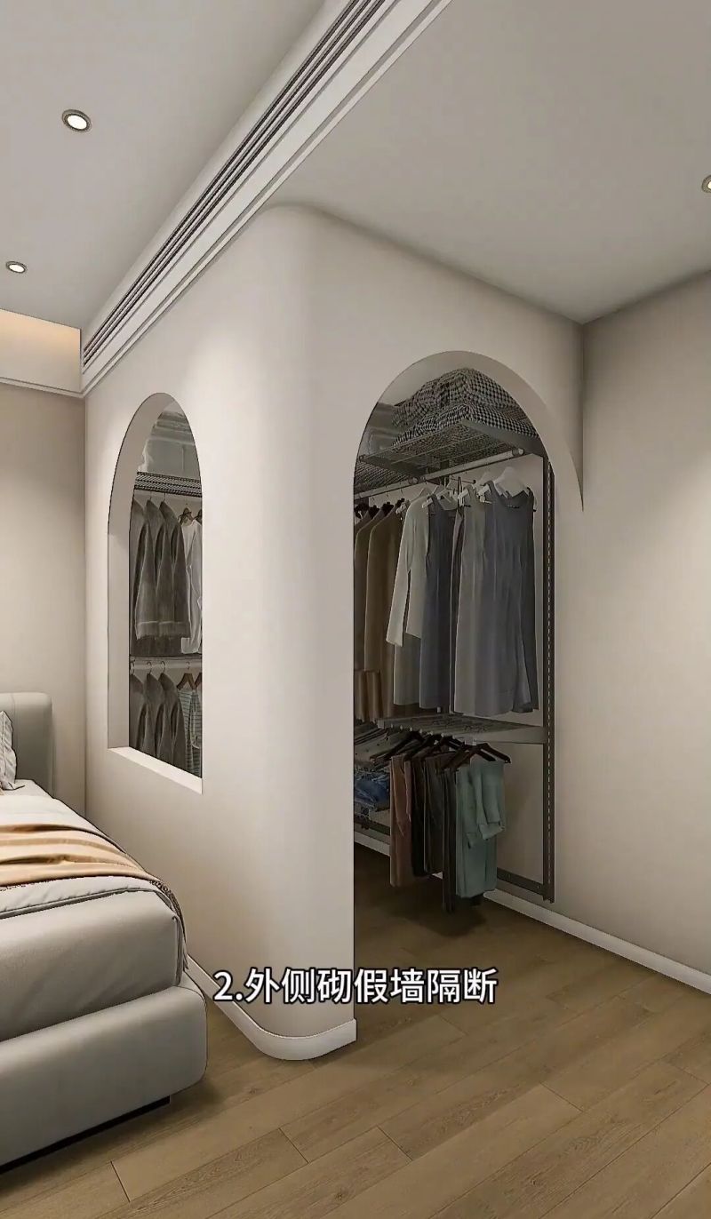 小卧室挤出3㎡的衣帽间，太实用了！ - 家居知识