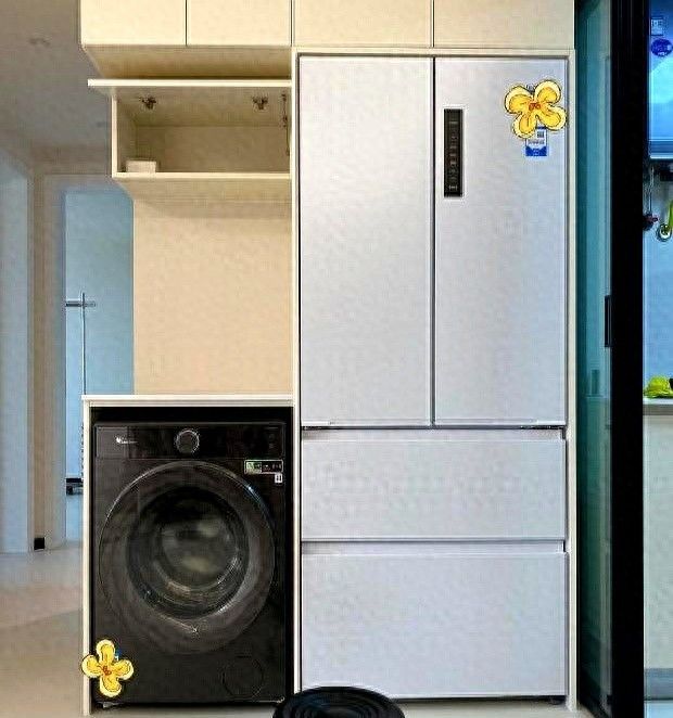 闺蜜阳台洗衣机装修法，高级感拉满！