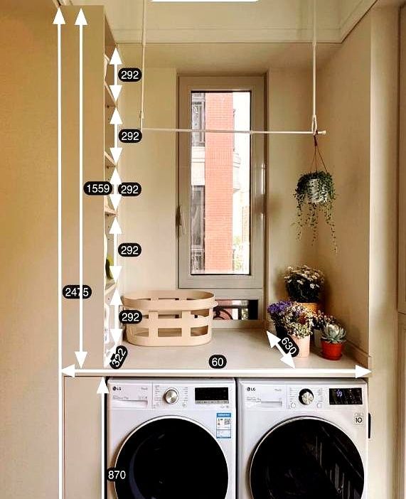 闺蜜阳台洗衣机装修法,高级感拉满! 装修最大的坑,就是洗衣机必须放阳台!看看闺蜜的做法,太高级了 - 家居知识