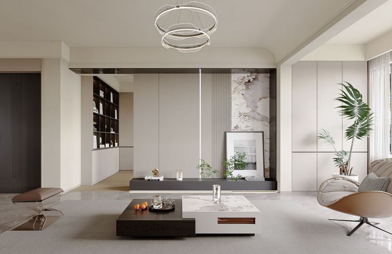 太会了！140㎡现代风三居装修，功能与美学并行的时尚空间 - 家居知识