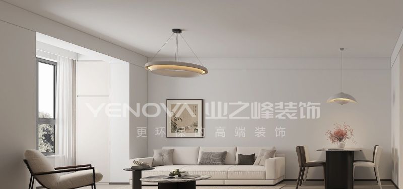 唐山珑湖丽宫95平方米现代简约风格装修效果案例|业之峰装饰 - 家居知识