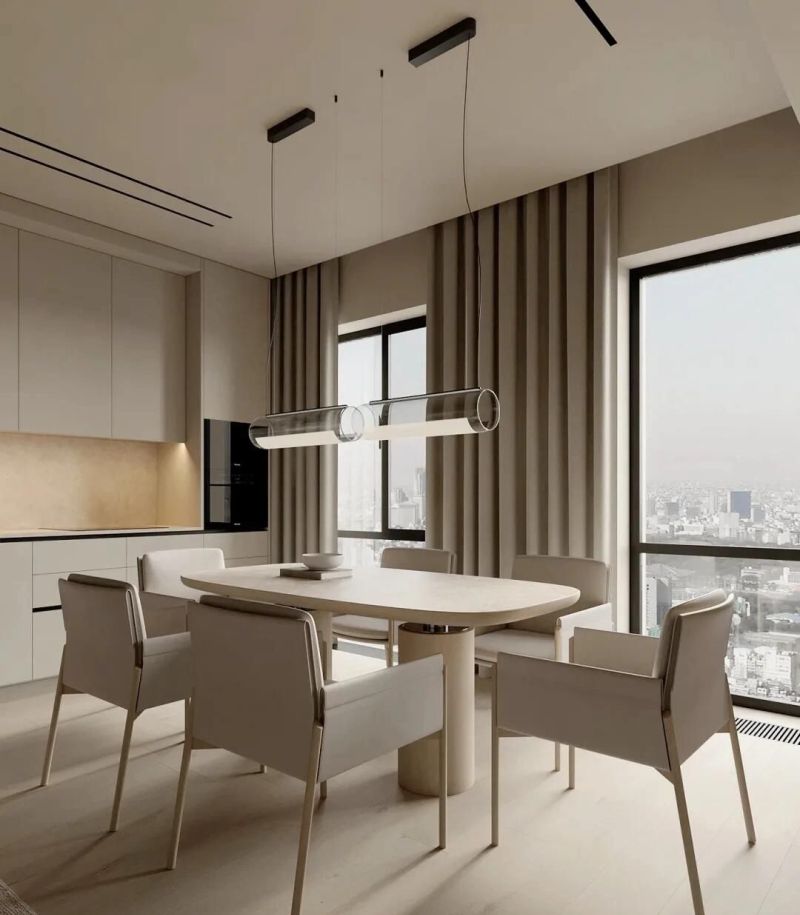 纯粹侘寂极简风平层，温暖的木色搭配柔和灯光，家的治愈感满分！ - 家居知识