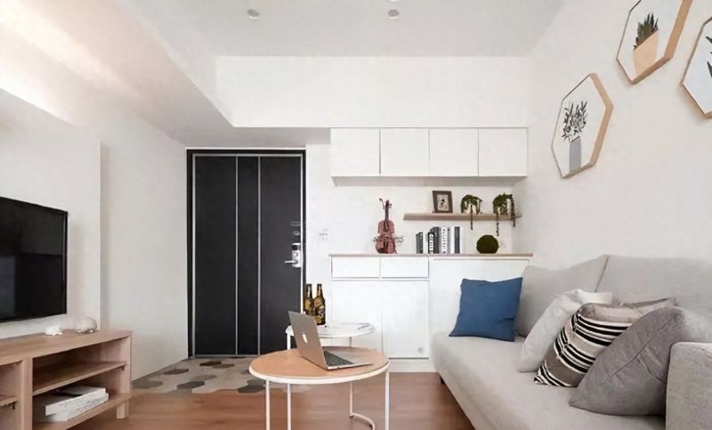 60㎡小户型，白色+原木打造整洁舒适梦想家，收纳与颜值并存