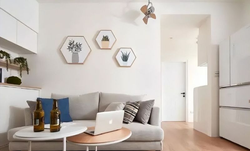 60㎡小户型：白色 + 原木，装出整洁舒适的梦想家，收纳颜值双在线 - 家居知识