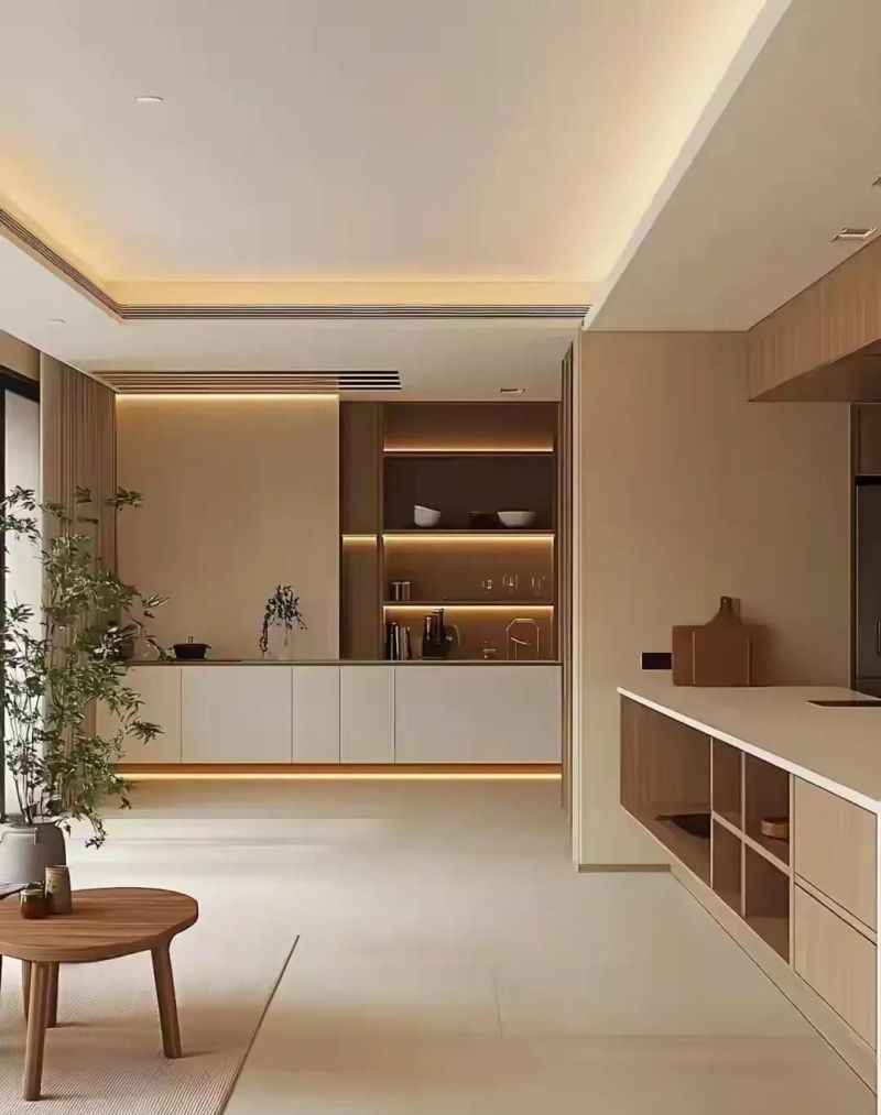 阳台矮柜巧变客厅核心,1招打造惊艳空间 阳台矮柜取代沙发餐桌,客厅超惊艳 - 家居知识