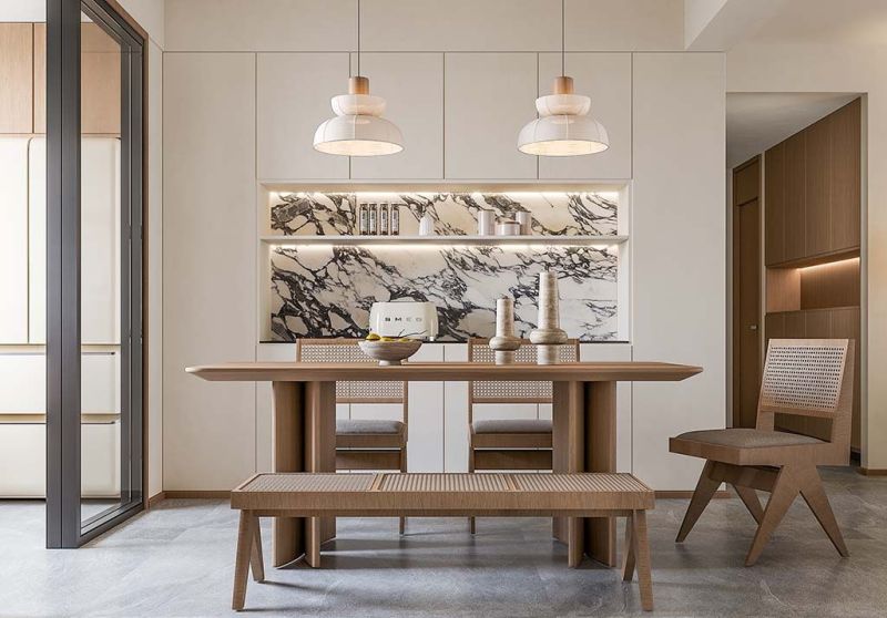 140㎡原木奶油风,治愈系家居让呼吸都变温柔 140㎡现代装修|原木+奶油,连呼吸都变治愈了 - 家居知识