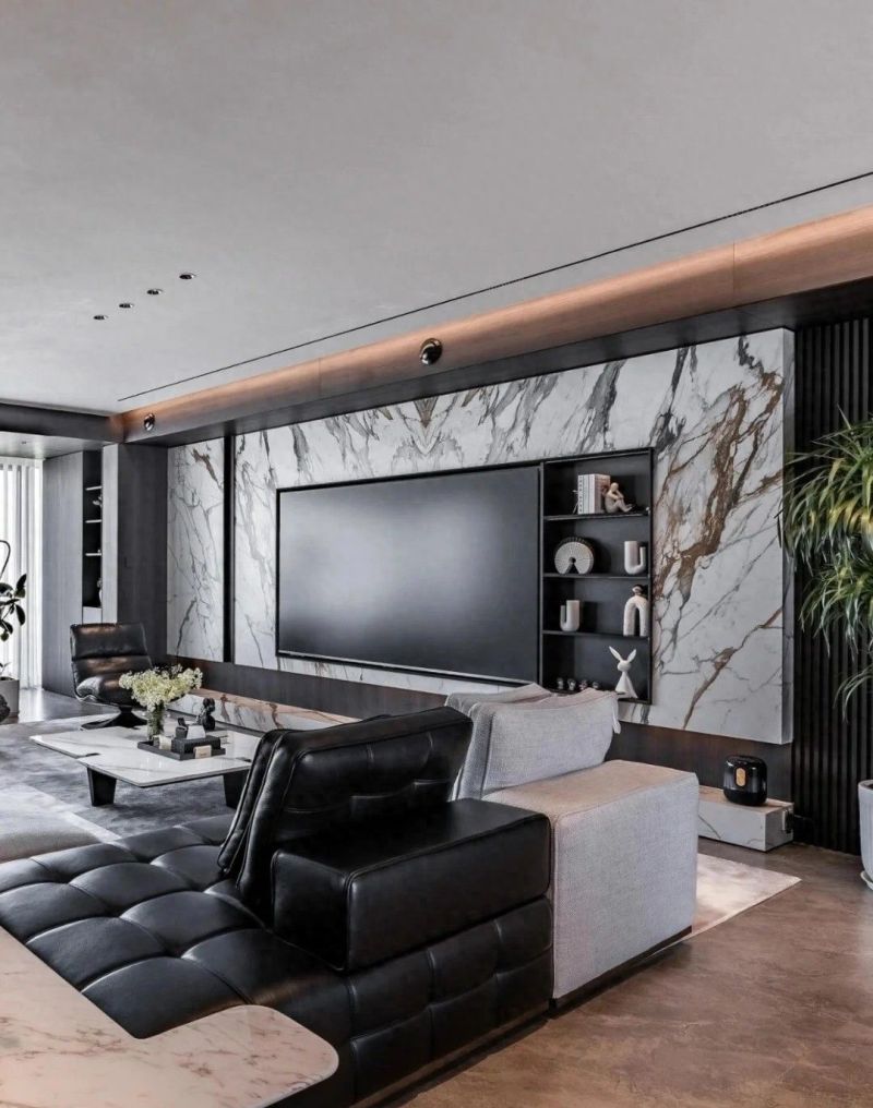 一片奢石岩板轻松打造轻奢装修风格