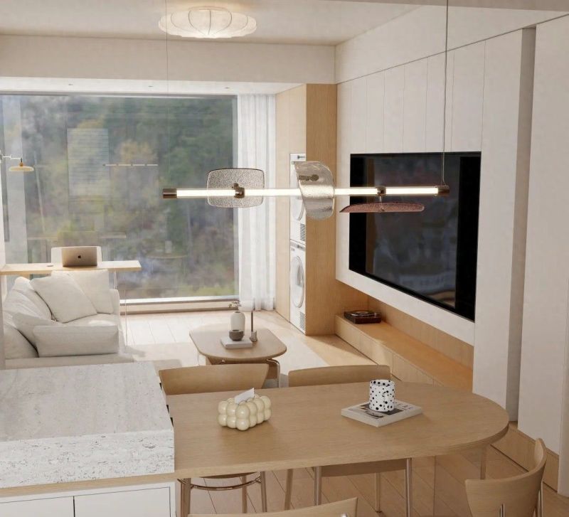 原木奶油风+开放式厨房，打造自然治愈系家居空间